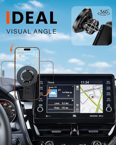 2021-2023 Camry for MagSafe Car Mount Auto Accessories Car Phone Holder Magnetic Phone Holder for Camry 2023 2022 2021 Compatible for iPhone 17 16 15 14 Pro Max Plus (21-23) in Saudi Arabia