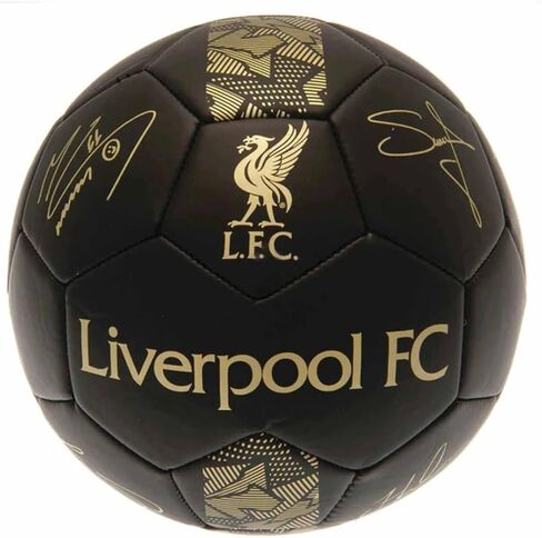 Liverpool FC Phantom Signature Team Merchandise Football Soccer Ball Black/Gold in Saudi Arabia