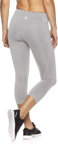 Reebok Womens Capri Seamed Compression Athletic Pants in Kuwait