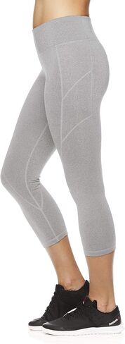 Reebok Womens Capri Seamed Compression Athletic Pants in Kuwait