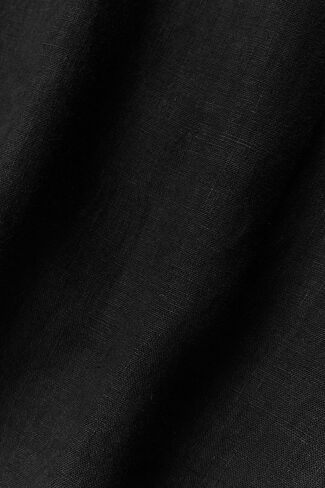 Alo Yoga Linen Days Short Sleeve Button Up - Black in Kuwait