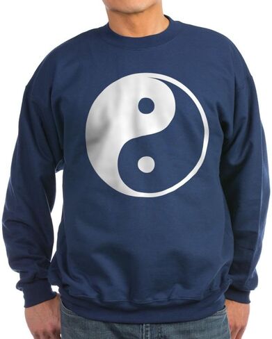 Cafepress Yin Yang Swetshirt (Dark) Classic Crew Neck Sweatshirt in Saudi Arabia