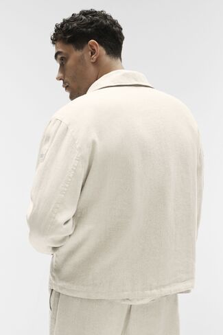Alo Yoga Linen Days Full Zip Jacket - Bone in Kuwait