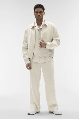 Alo Yoga Linen Days Full Zip Jacket - Bone in Kuwait
