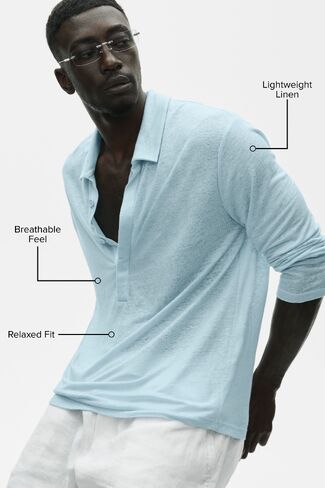 Alo Yoga Linen Jersey Coastal Long Sleeve Pullover - Seaside Blue in Saudi Arabia
