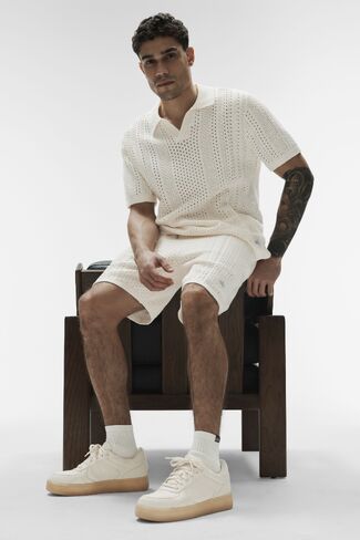 Alo Yoga 7" Coastline Knit Short - Ivory in Saudi Arabia