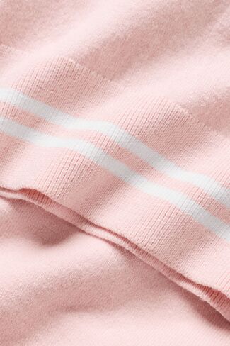 Alo Yoga Cotton Cashmere My Serve Short Sleeve - Sundrenched Pink/White in Saudi Arabia