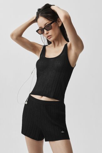 Alo Yoga Sweater Sunlit Tank - Black in Saudi Arabia