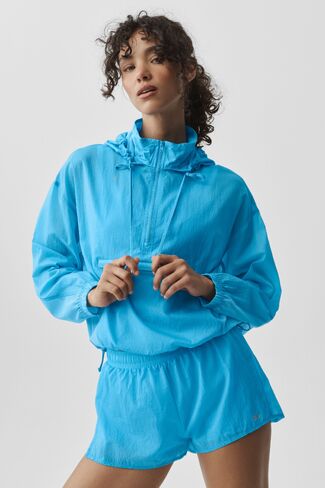 Alo Yoga 1/4 Zip Go Time Pullover - Azure Blue in Saudi Arabia