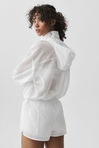 Alo Yoga 1/4 Zip Go Time Pullover - White in Saudi Arabia
