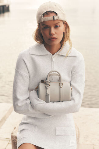 Alo Yoga Scholar Knit Cropped Full Zip Jacket - White Heather in Saudi Arabia