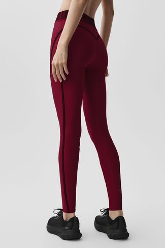 Alo Yoga Airlift High-Waist 7/8 Line Up Legging - Summer Romance Red in Saudi Arabia