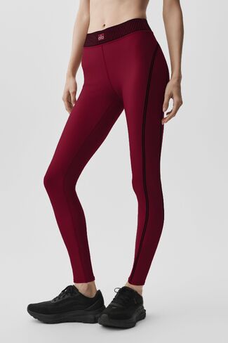 Alo Yoga Airlift High-Waist 7/8 Line Up Legging - Summer Romance Red in Saudi Arabia