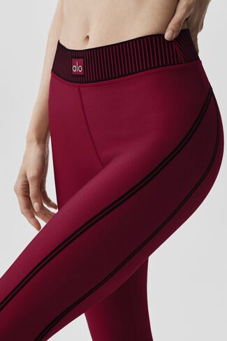 Alo Yoga Airlift High-Waist 7/8 Line Up Legging - Summer Romance Red in Saudi Arabia