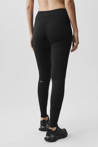 Alo Yoga ALO Softsculpt High-Waist 7/8 Superset Legging - Black in Saudi Arabia