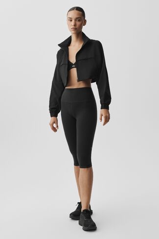 Alo Yoga 16" High-Waist Airbrush Capri - Black in Saudi Arabia