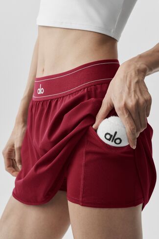 Alo Yoga Match Point Tennis Skirt - Summer Romance Red in Kuwait