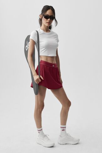 Alo Yoga Match Point Tennis Skirt - Summer Romance Red in Kuwait