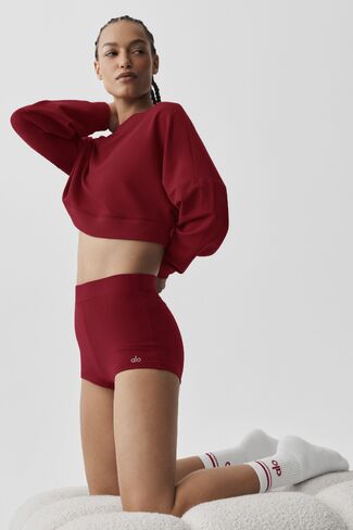 Alo Yoga Sway My Way Micro Short - Summer Romance Red in Kuwait