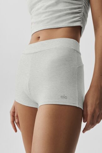 Alo Yoga Sway My Way Micro Short - White Heather in Kuwait