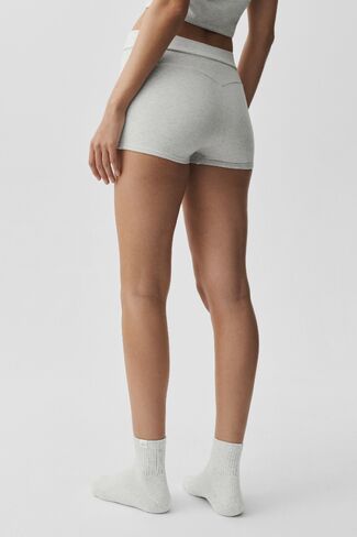 Alo Yoga Sway My Way Micro Short - White Heather in Kuwait