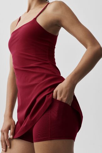 Alo Yoga Alosoft Encore Tennis Dress - Summer Romance Red in Kuwait