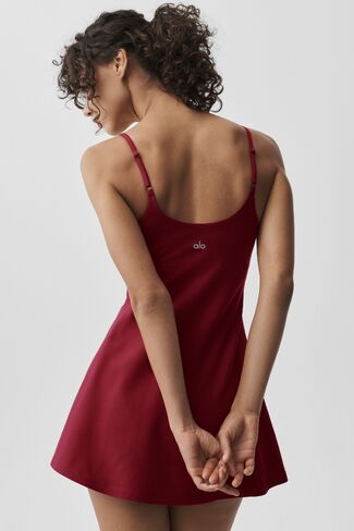 Alo Yoga Alosoft Encore Tennis Dress - Summer Romance Red in Kuwait