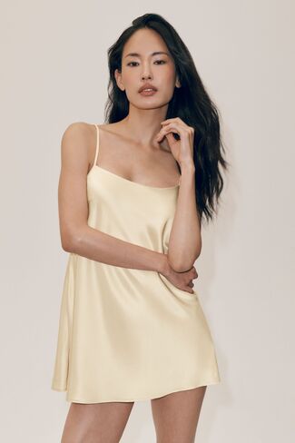 Alo Yoga Silk Blend Radiance Dress - Sandy Beige in Saudi Arabia