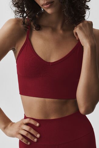 Alo Yoga Seamless Modal Ribbed Delight Bralette - Summer Romance Red in Saudi Arabia