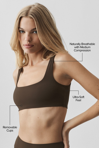 Alo Yoga ALO Softsculpt Precision Bra - Espresso in Kuwait