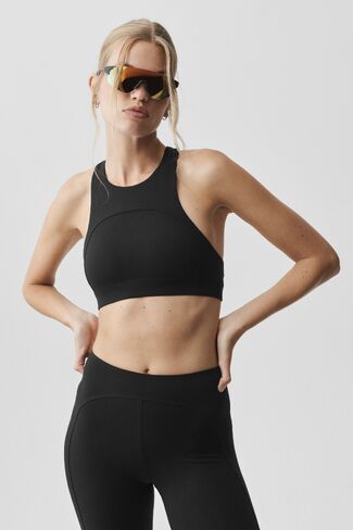 Alo Yoga ALO Softsculpt Superset Bra - Black in Saudi Arabia