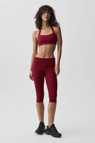 Alo Yoga ALO Softsculpt Feel The Heat Halter Bra - Summer Romance Red in Kuwait