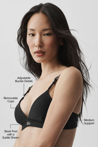 Alo Yoga Airlift Connection Bra - Black in Saudi Arabia