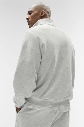 Alo Yoga Accolade 1/4 Zip Pullover - White Heather in Kuwait