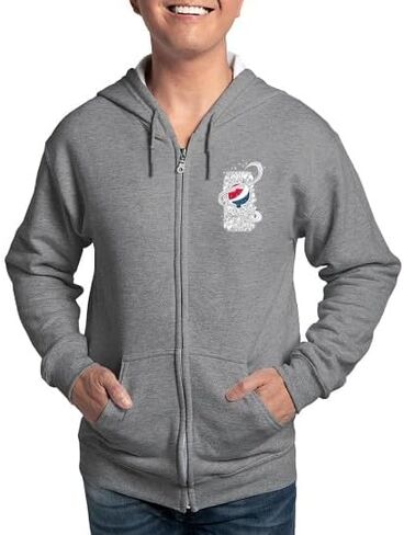 Cafepress Pepsi يمكن أن يمرح قميص zip zip (الظلام) من ذي السبقات الغامضة للرجال in Kuwait