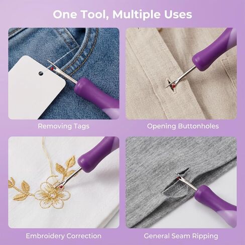 Jeffdad 2PCS الخياطة التماس الممزق، الخياطة غرزة الممزق، مزيلات الخيوط غرزة الكسارات مع غطاء واقي المهنية قطع الموضوع للتطريز اليد صياغة صياغة عبر خياطة الحياكة in Saudi Arabia