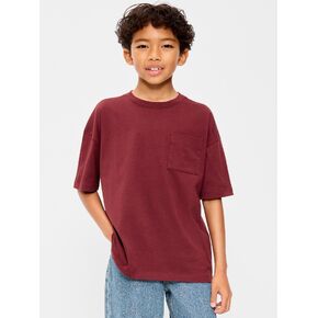 Old Navy Oversized Short-Sleeve Pocket T-Shirt for Boys - Clove in Kuwait