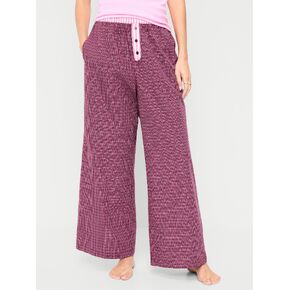 Old Navy Poplin Pajama Pant - Dark Red Plaid in Kuwait