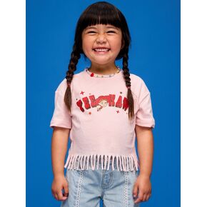 Old Navy Old Navy x Pixar Toy Story Graphic Fringed-Hem T-Shirt for Toddler Girls - Pink Sky in Kuwait