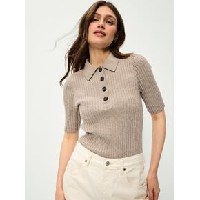 Old Navy Short-Sleeve Ribbed Polo - Mushroom in Kuwait