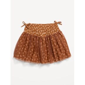Old Navy Western Smocked Tulle Skirt for Toddler Girls - Brown Ditsy Floral in Kuwait