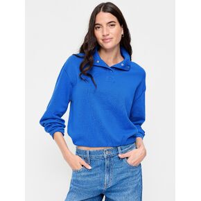Old Navy SoComfy Funnel-Neck Sweatshirt - Blue Moon in Saudi Arabia