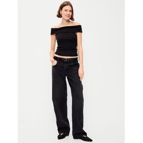 Old Navy Low-Rise Loose Jeans - Autumn Night in Kuwait
