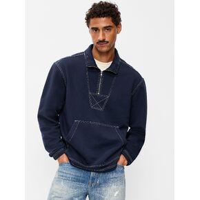 Old Navy Fleece Anorak Quarter Zip - In the Navy in Saudi Arabia