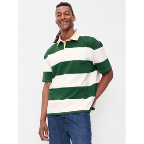Old Navy Striped Rugby Polo - Green Stripe in Kuwait