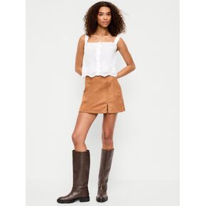 Old Navy Faux-Suede Mini Skirt - Classic Camel in Kuwait
