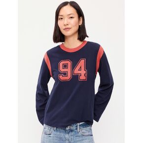 Old Navy EveryWear Long-Sleeve Graphic T-Shirt - In the Navy in Kuwait