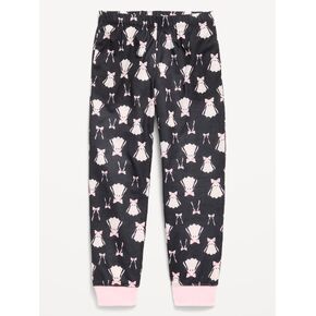Old Navy Printed Jersey-Knit Pajama Jogger Pants for Girls - Ghost Black in Kuwait