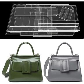 RIVEENY Leather Purse Templates for Women Tote Bag,Acrylic Leather Patterns Templates for Women's Handbags Large Shoulder bag in Saudi Arabia