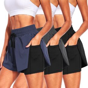 CADMUS 2 in 1 Women's 5'' Workout Athletic Gym Running Shorts for Women Phone Pockets in Kuwait